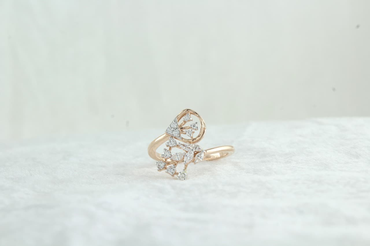 Blossom Diamond Cluster Ring